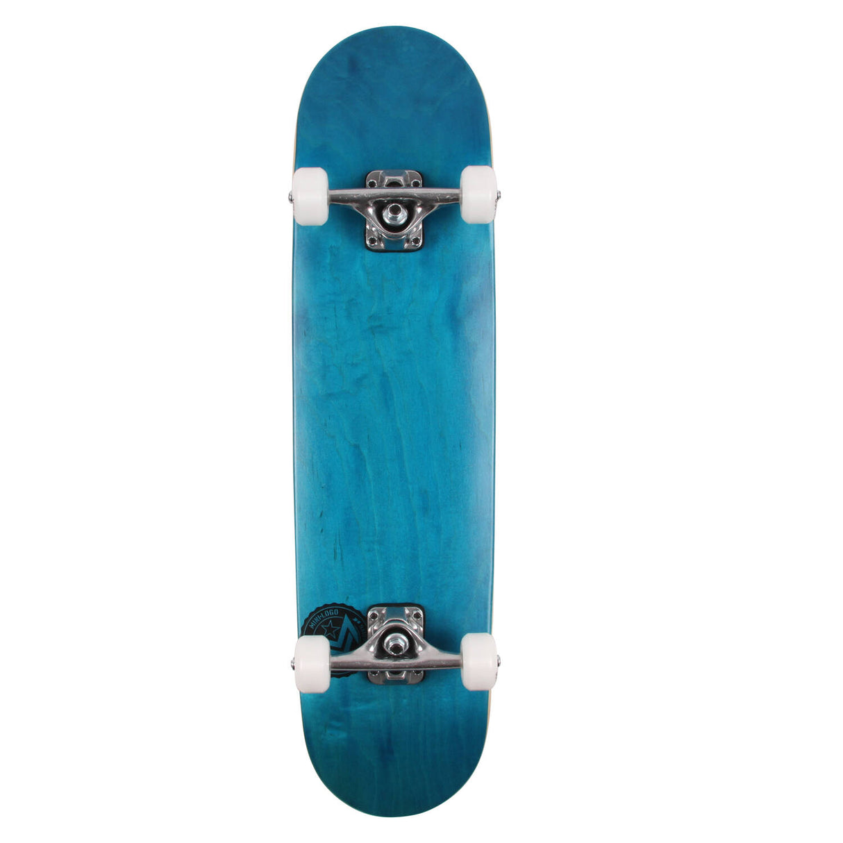 Mini Logo Chevron Stamp Complete Skateboard - Dyed Blue 8.0''