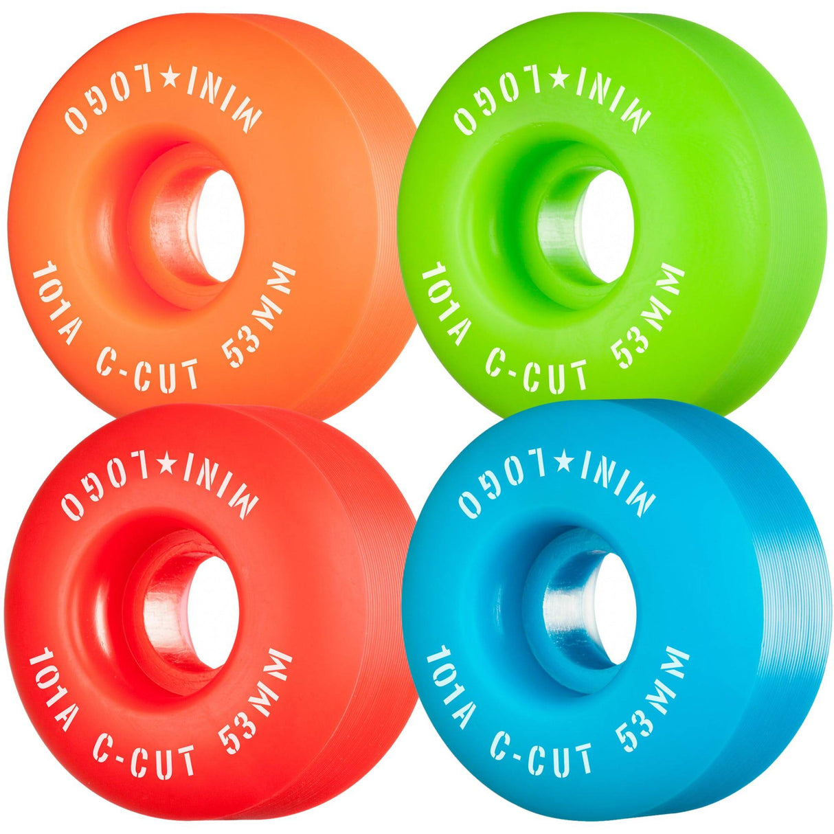 Mini Logo C-Cut 2 101a Skateboard Wheels - Assorted 53mm