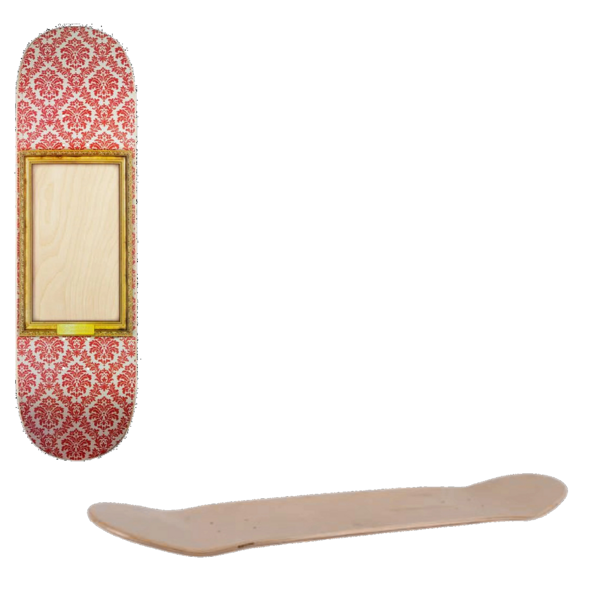 Mini Logo Masterpiece Portrait #291 Skateboard Deck - Pink/White 7.75''