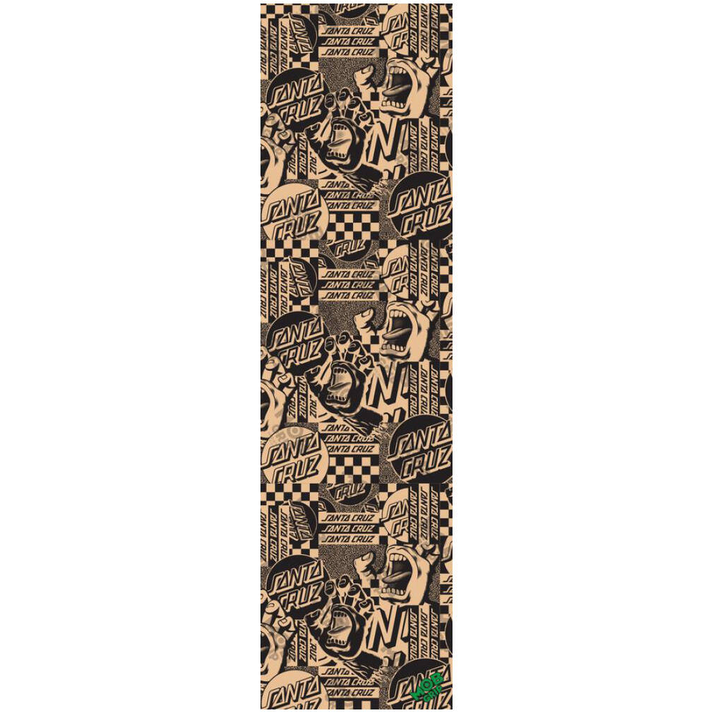 MOB x Santa Cruz Collage Hand Skateboard Grip Tape