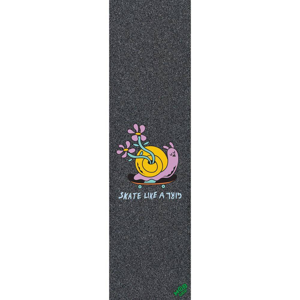 MOB Skate Like A Girl Skateboard Grip Tape - Snail