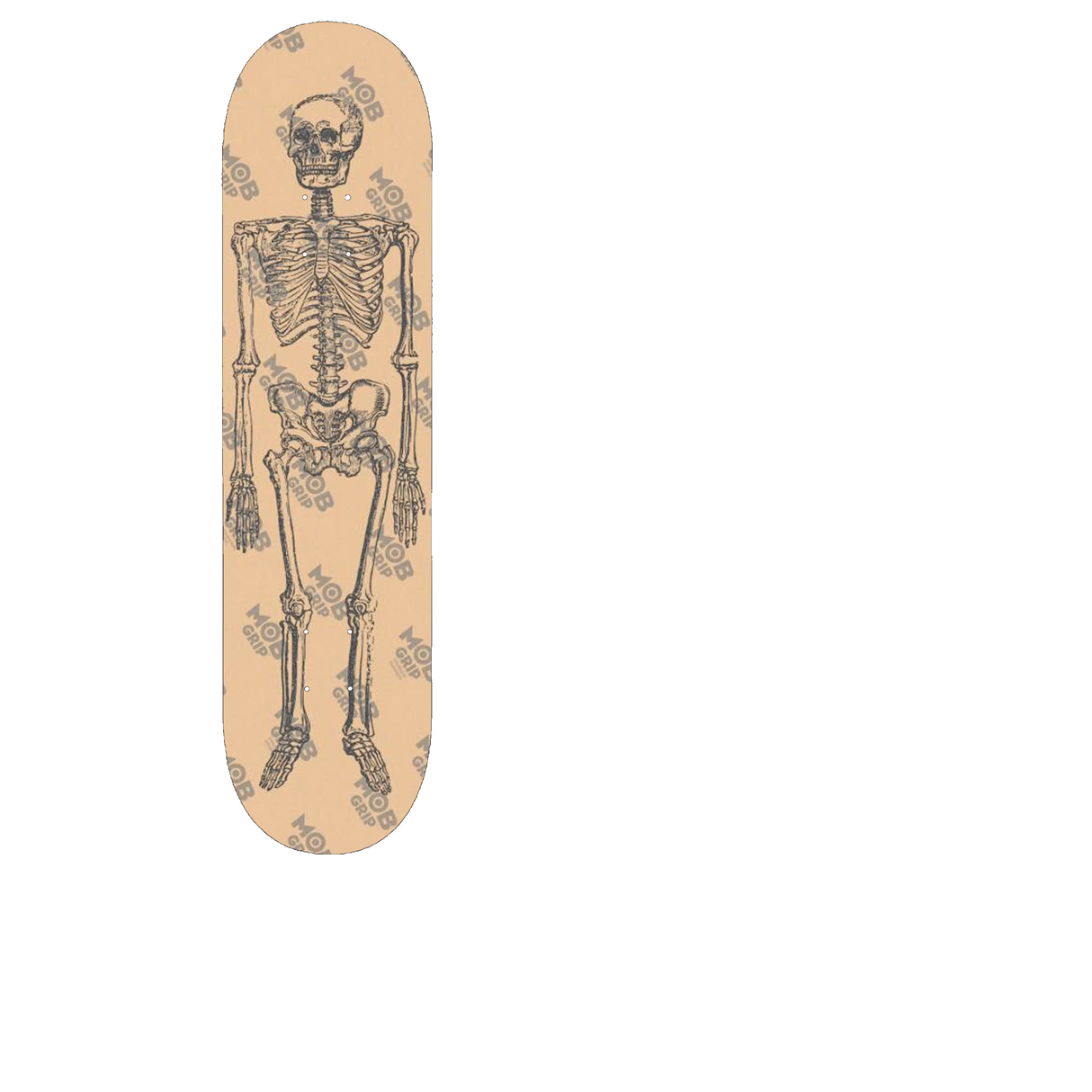 MOB Skeleton Skateboard Grip Tape - Clear