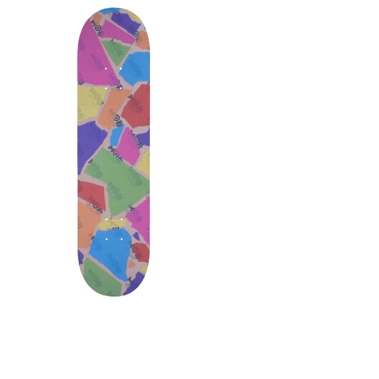 MOB Colour Tears Skateboard Grip Tape - Clear