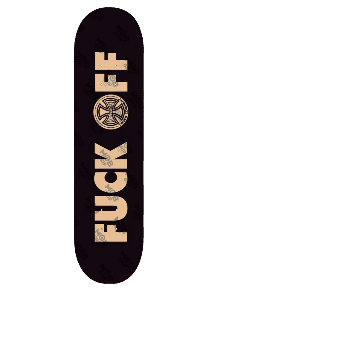 MOB x Indy F*** Off Skateboard Grip Tape - Black/Clear