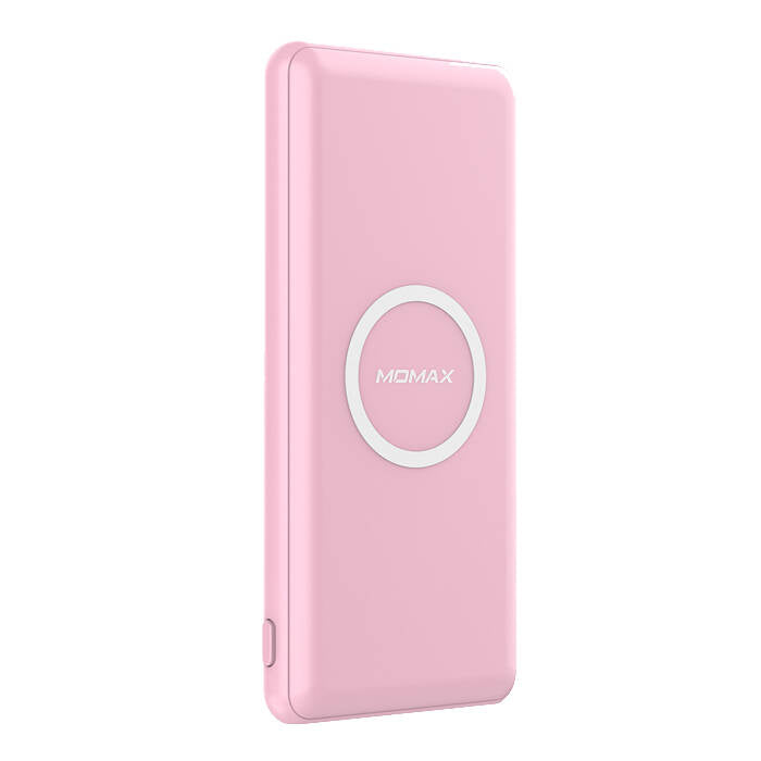 Momax Q.Power Minimal 10W Wireless External Battery Pack - Pink