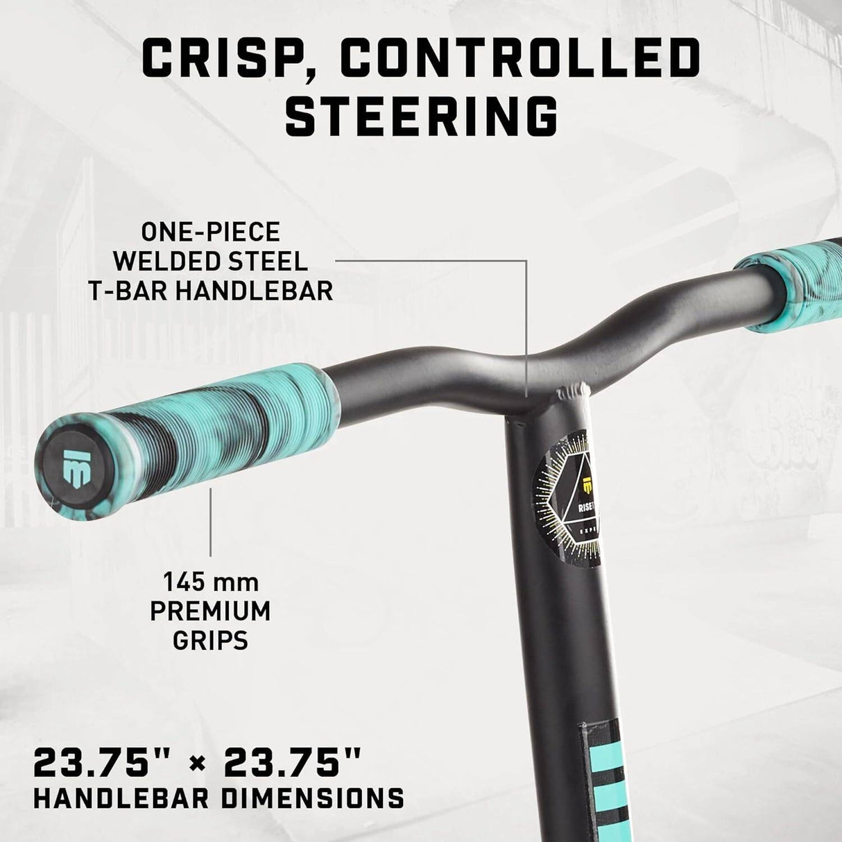 Mongoose Rise 110 Expert Stunt Scooter - Teal/Black