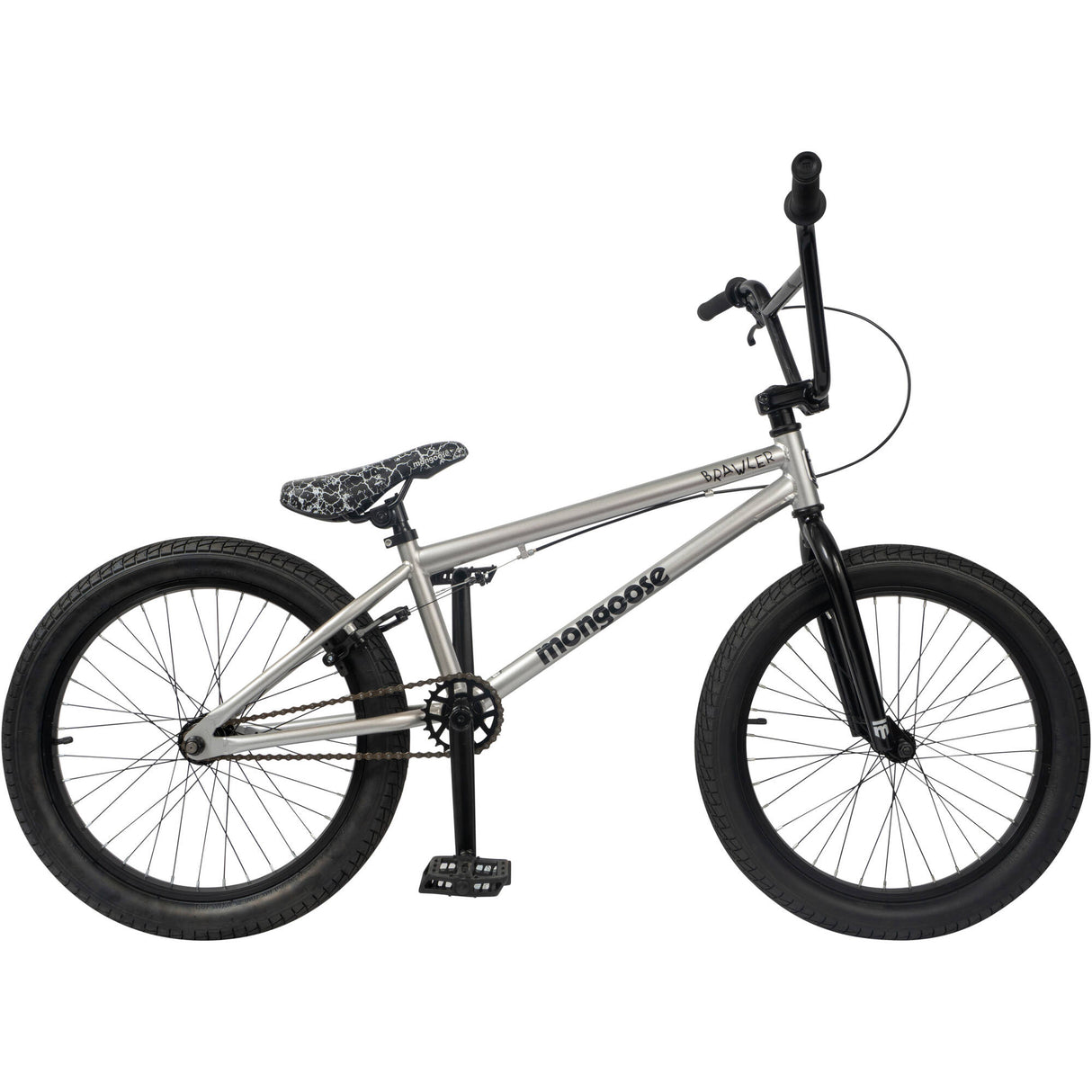 Mongoose Brawler Complete BMX - Silver/Black