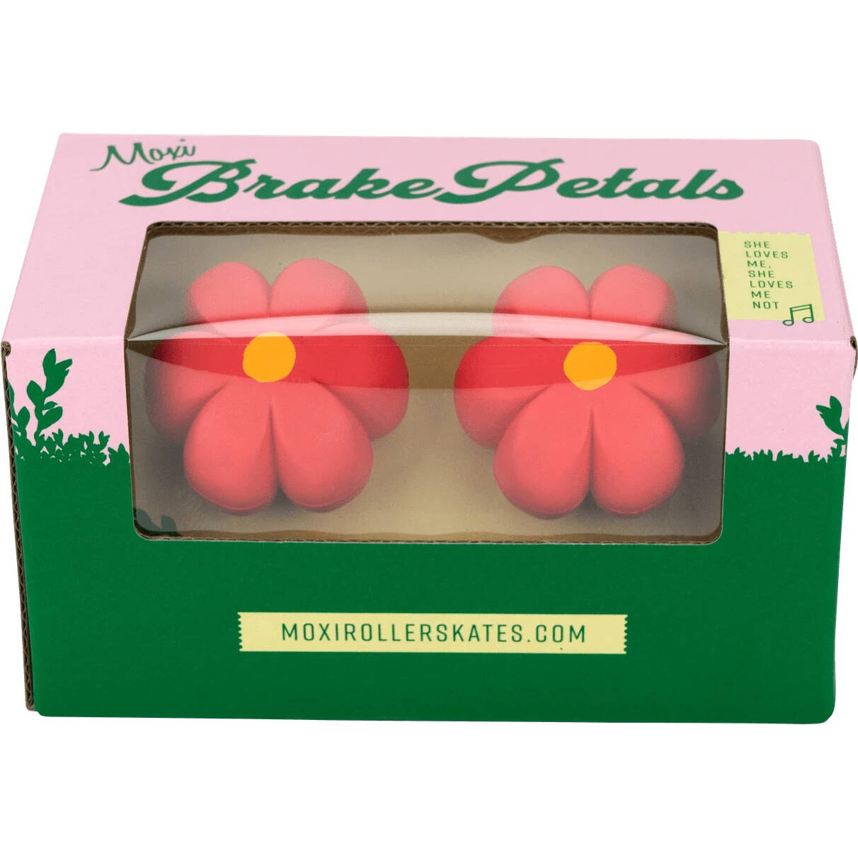 Moxi Brake Petal Toe Stops - Red Hibiscus