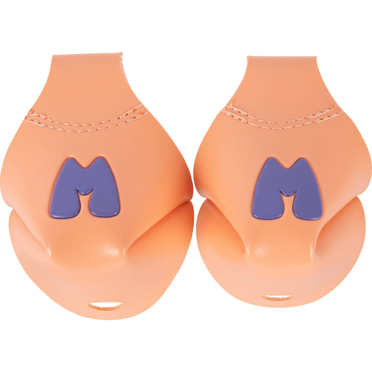 Moxi Beach Bunny Toe Caps - Peach (Pair)