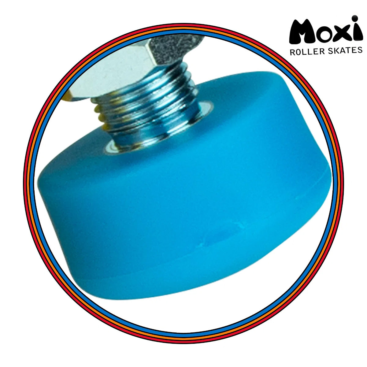 Moxi Rainbow Rider Roller Skate Toe Stops - Blue