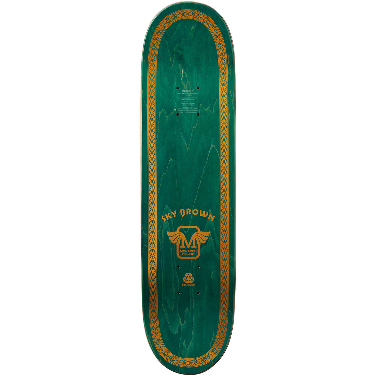 Monarch Atelier R7 Youth Skateboard Deck - Sky 7.5"