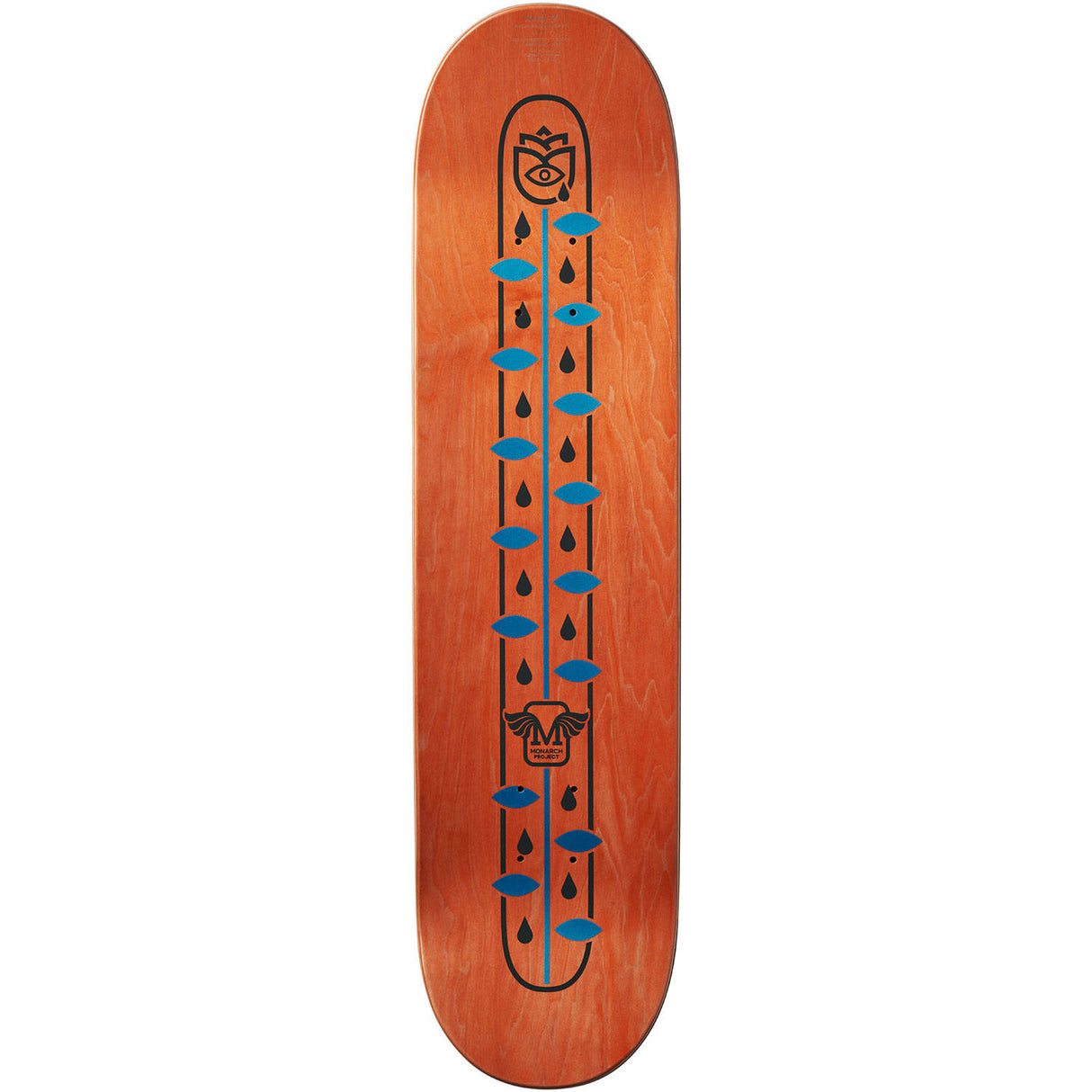 Monarch Fountain R7 Skateboard Deck - Orange 8"