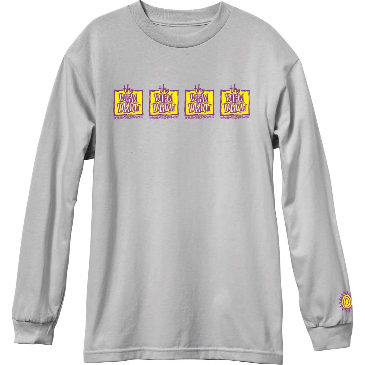 New Deal Original Napkin 4-Bar Long Sleeve T Shirt - Silver