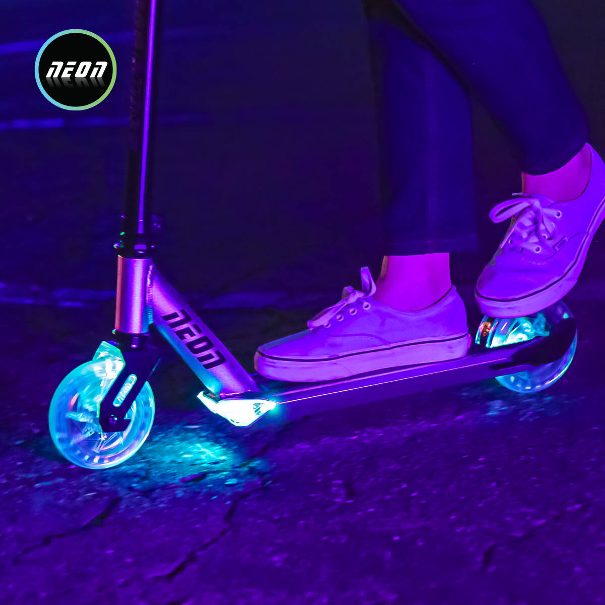 Neon Ghost Light Up Complete Scooter - Multi
