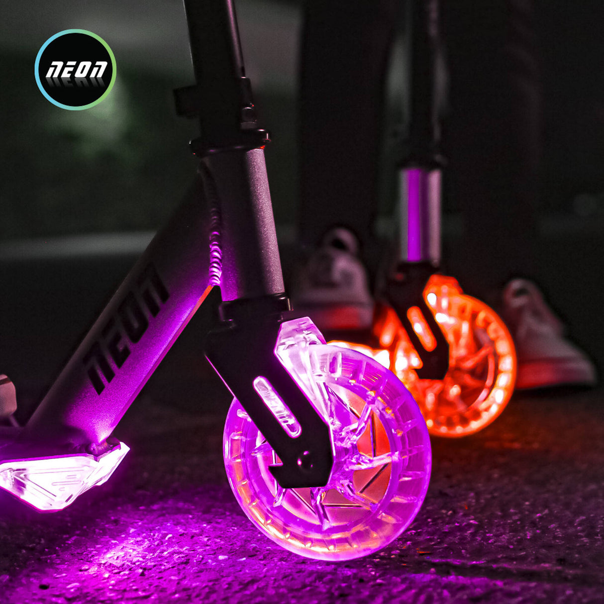 Neon Ghost Light Up Complete Scooter - Multi