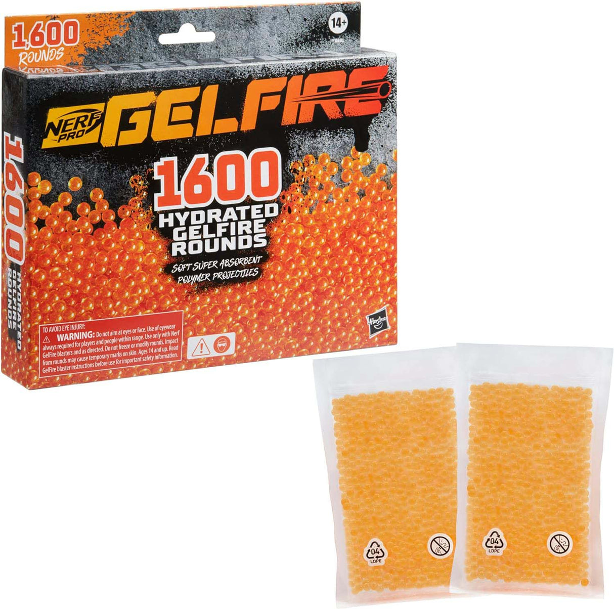 Nerf Pro Gelfire 1600 Refill - Orange