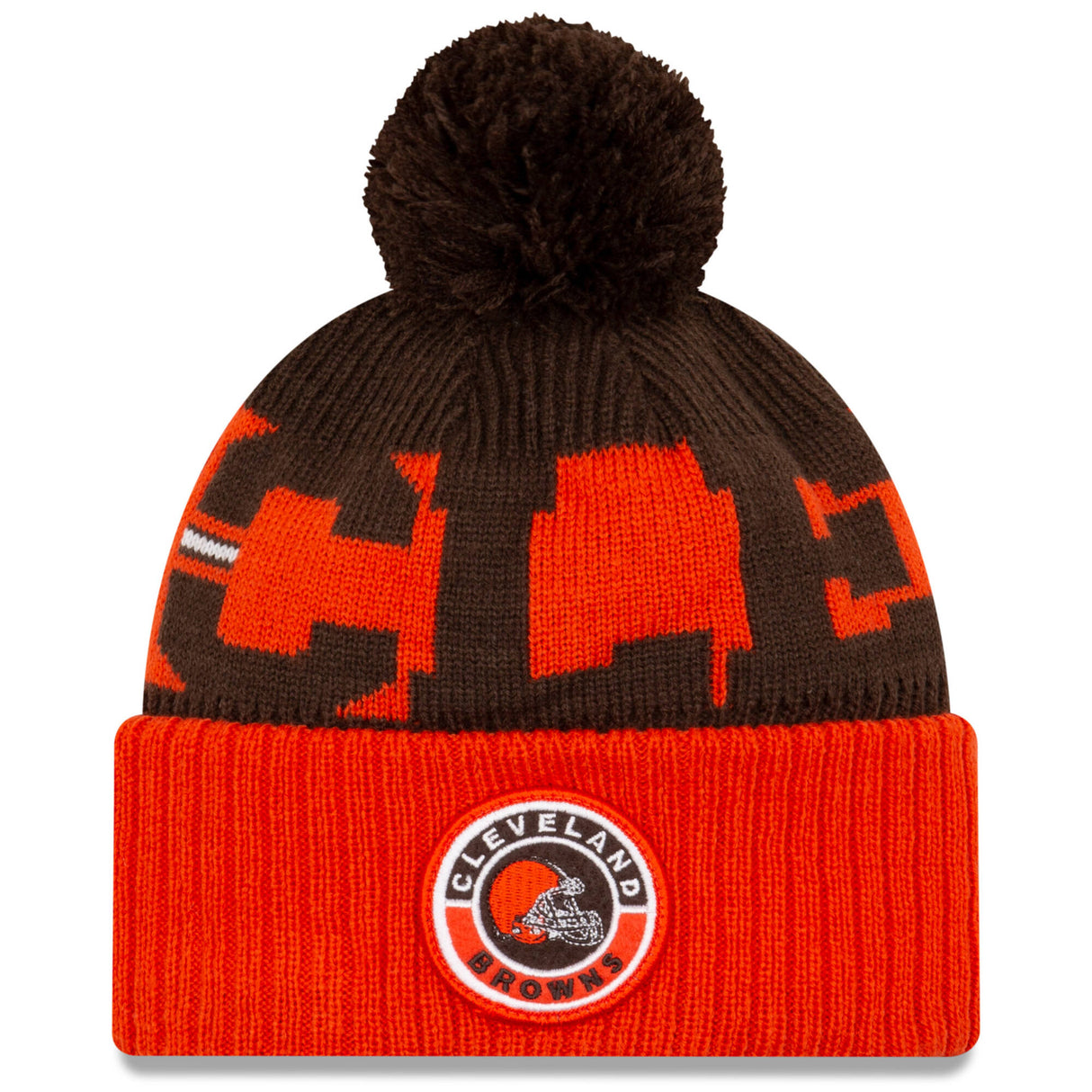 New Era Cleveland Browns NFL Cold Weather Sport Knit Beanie - Original Team Colours
