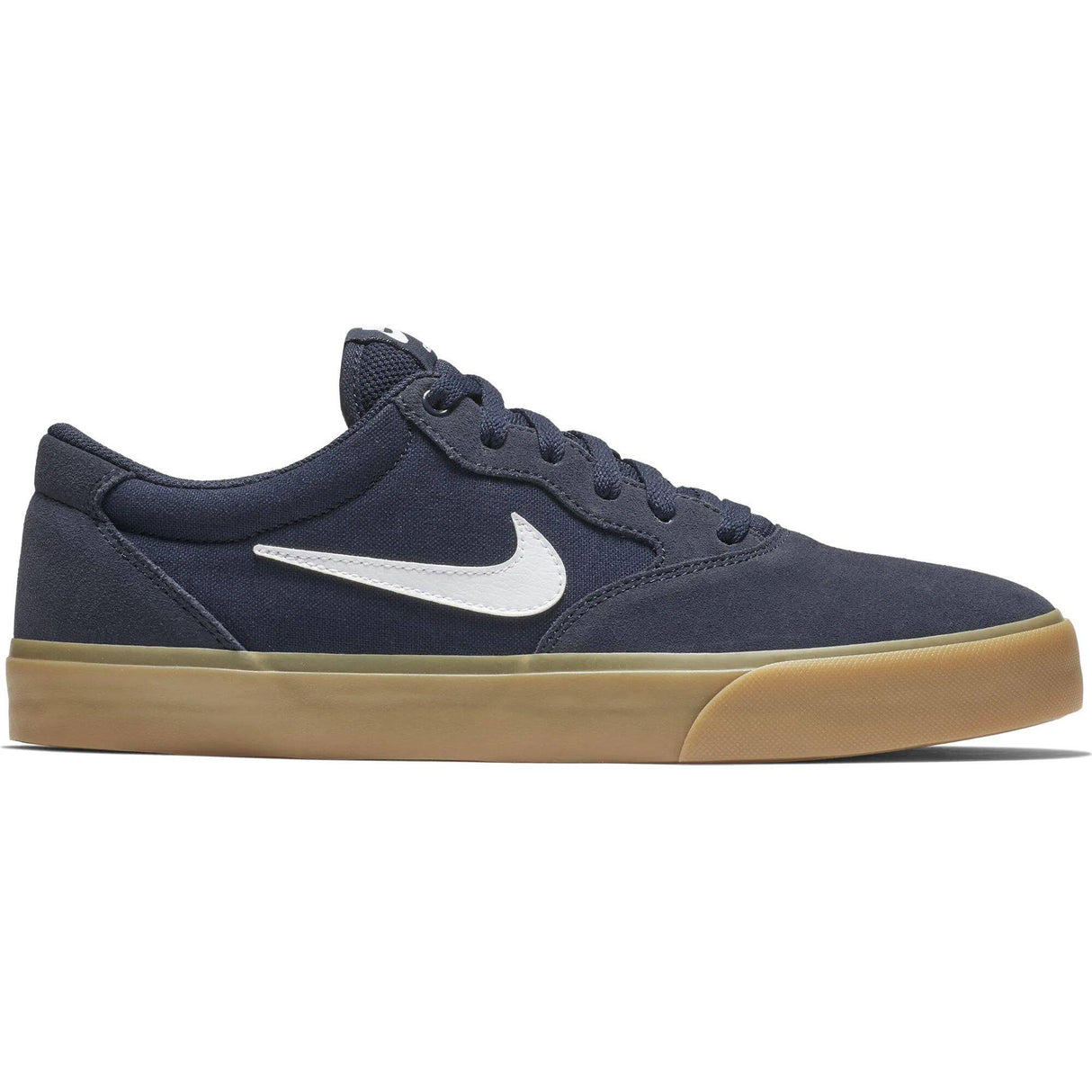 Nike SB Chron SLR Skate Shoes - Obsidian/White/Gum