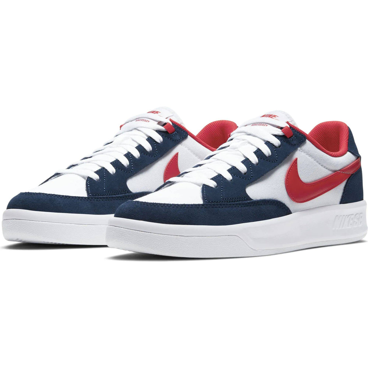 Nike SB Adversary Premium Skate Shoes - Navy/University Red-White-White