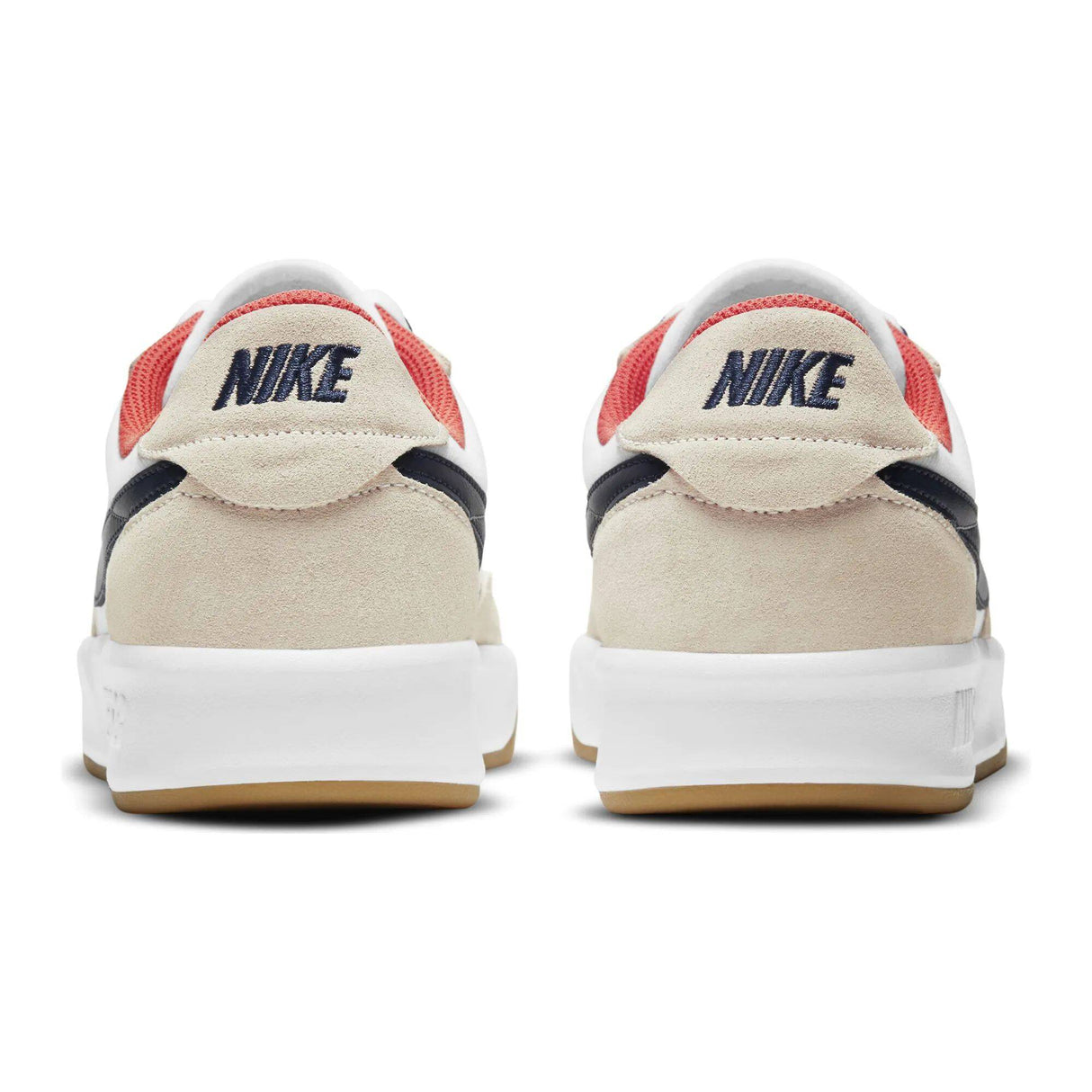 Nike SB Adversary Premium Skate Shoes - White/Midnight Navy-Turf Orange