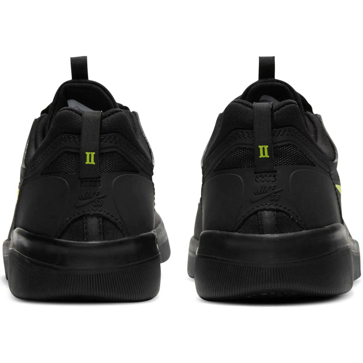 Nike SB Nyjah Free 2.0 Skate Shoes - Black/Cyber-Black-Black