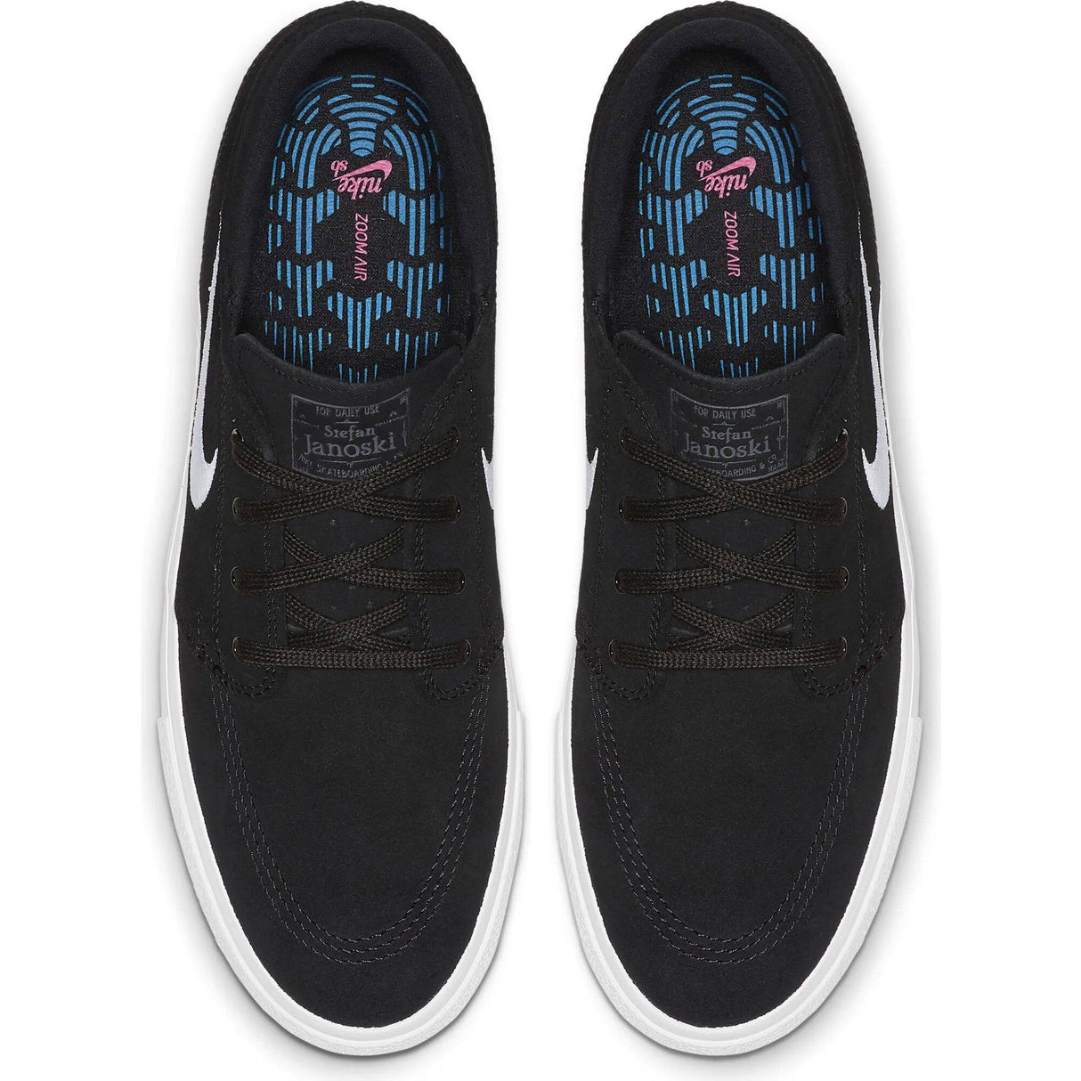 Nike SB Zoom Janoski RM Skate Shoes - Black/White-Thunder Grey-Gum Light Brown