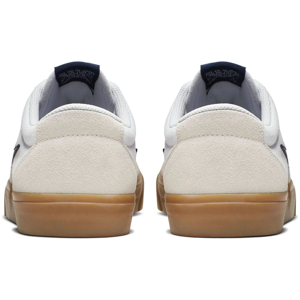 Nike SB Chron Solarsoft Skate Shoes - White/Obsidian-White-White