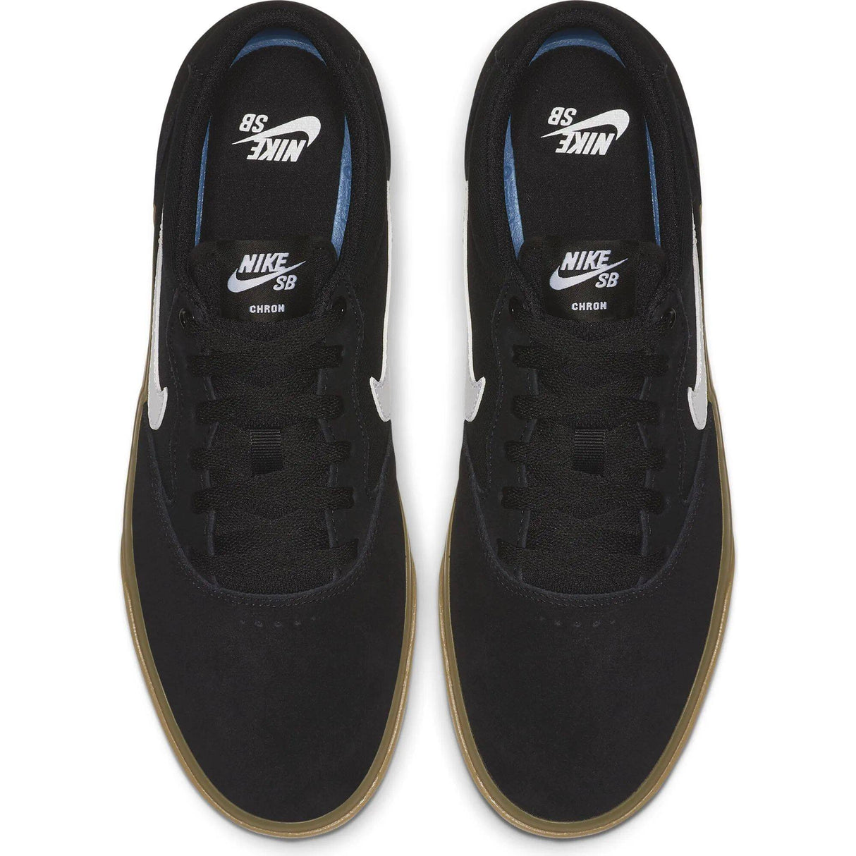 Nike SB Chron SLR Skate Shoes - Black/White-Black-Black