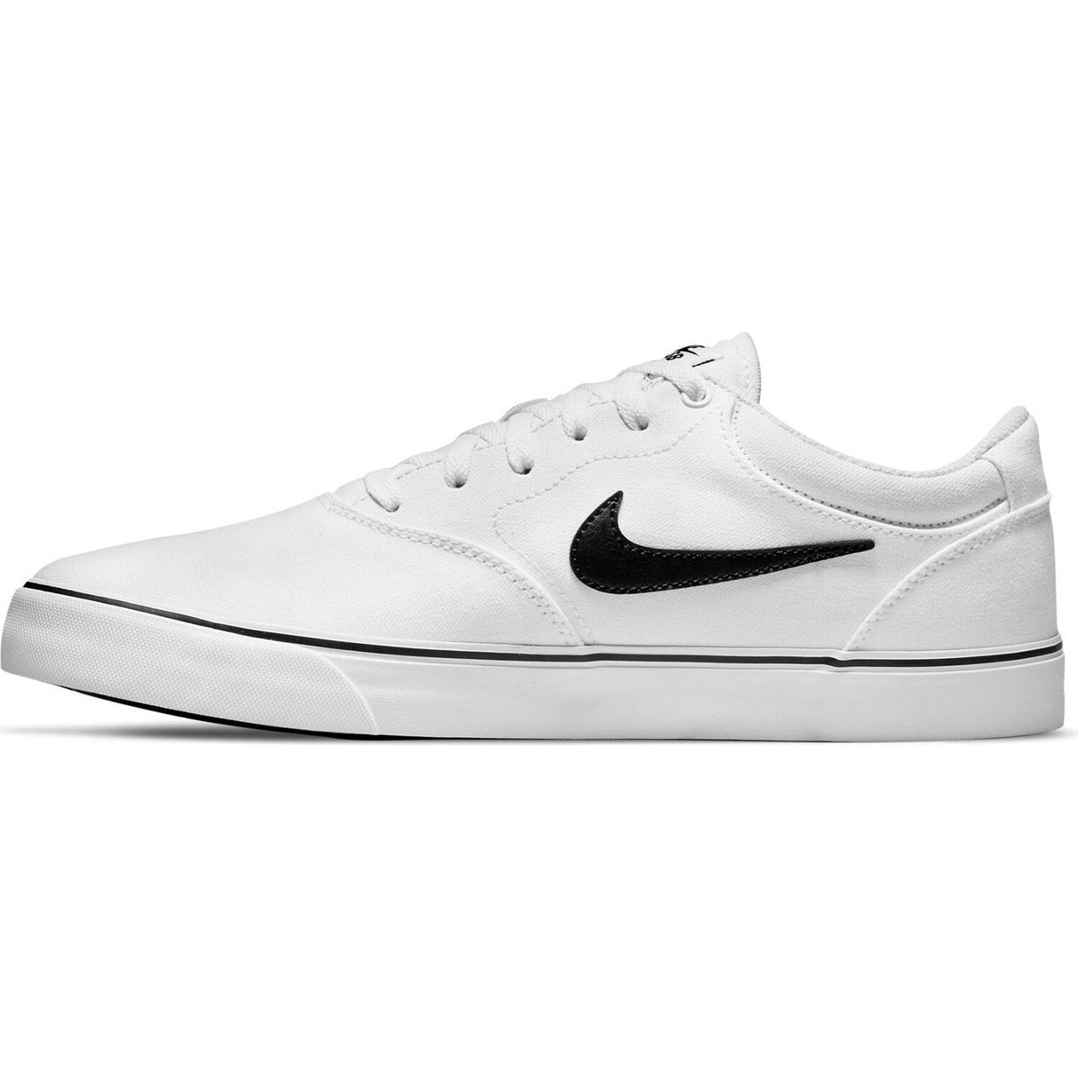 Nike SB Chron 2 Canvas Skate Shoes - White/Black-White