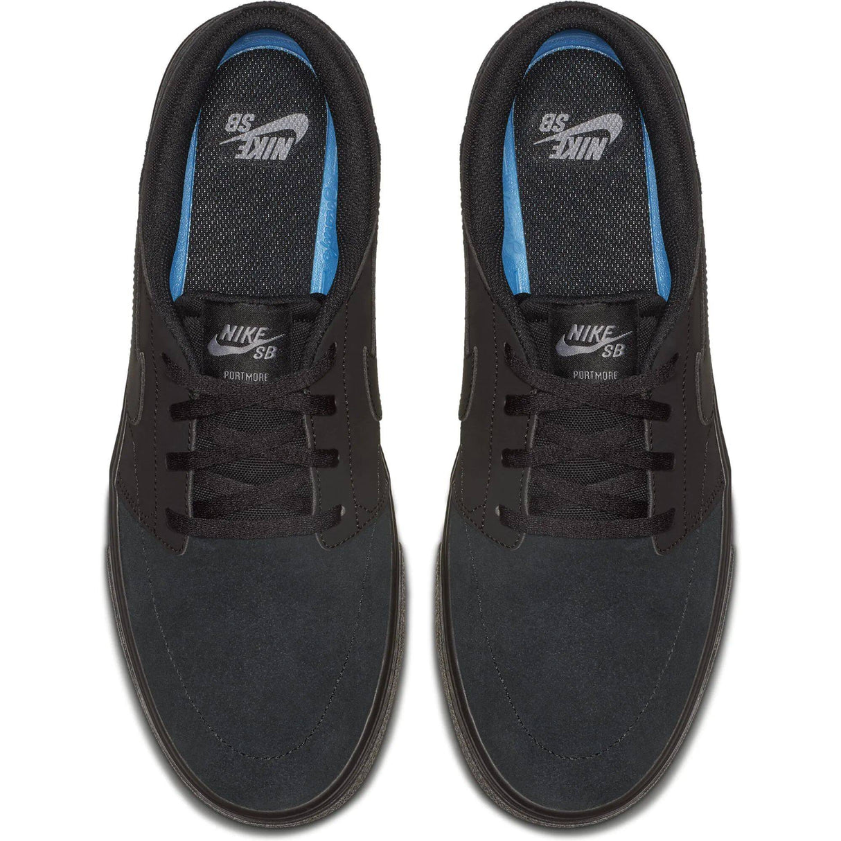 Nike SB Portmore II Solar Skate Shoes - Black/Black