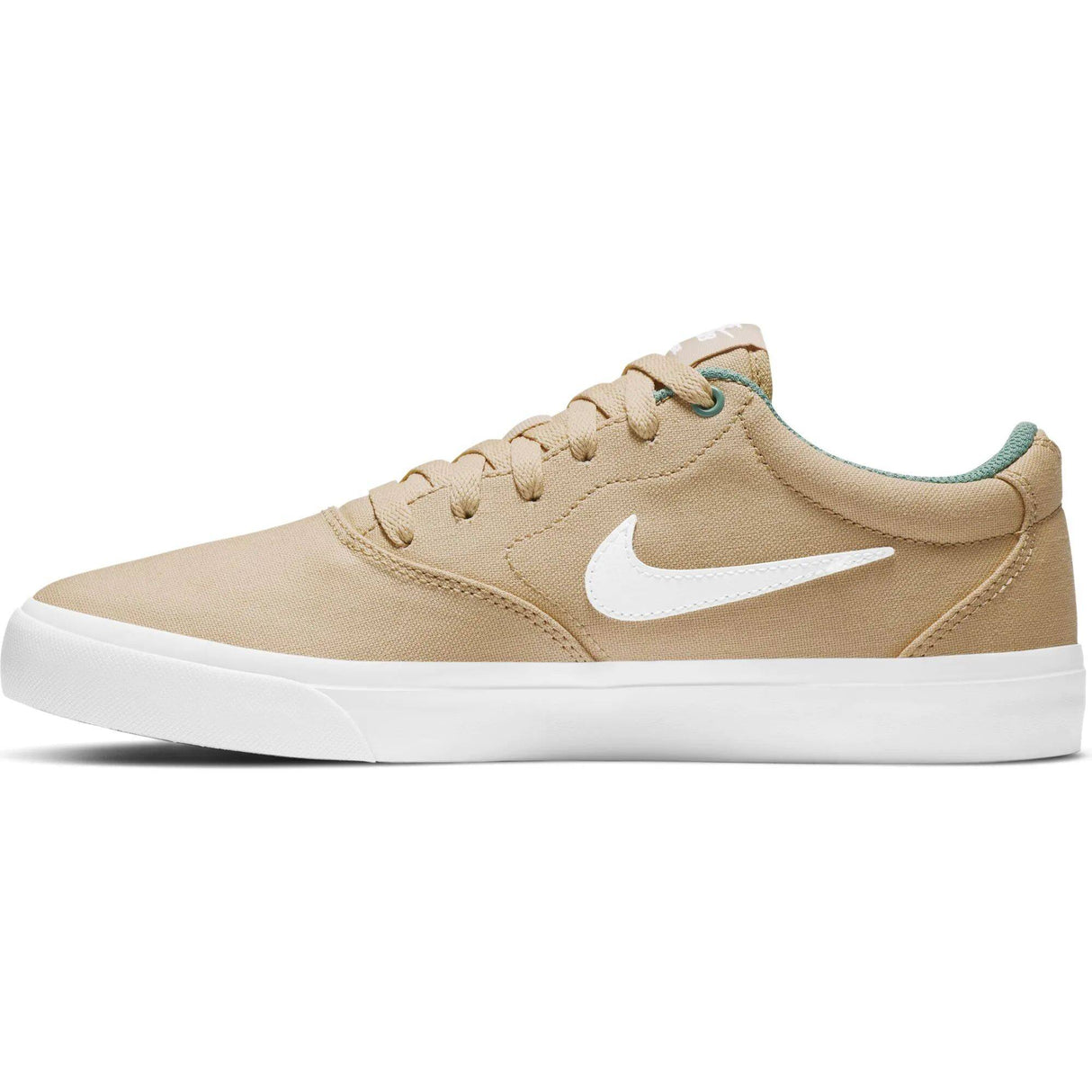 Nike SB Charge Canvas Skate Shoes - Sesame/White-Healing Jade-White