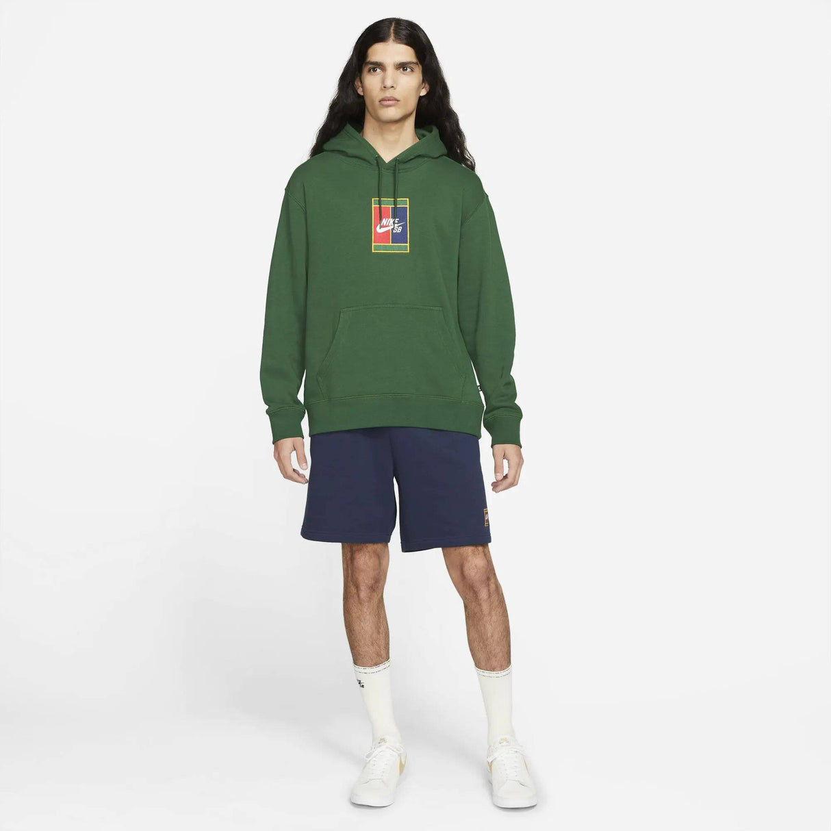 Nike SB GFX Graphic Hoodie - Gorge Green/Midnight Navy