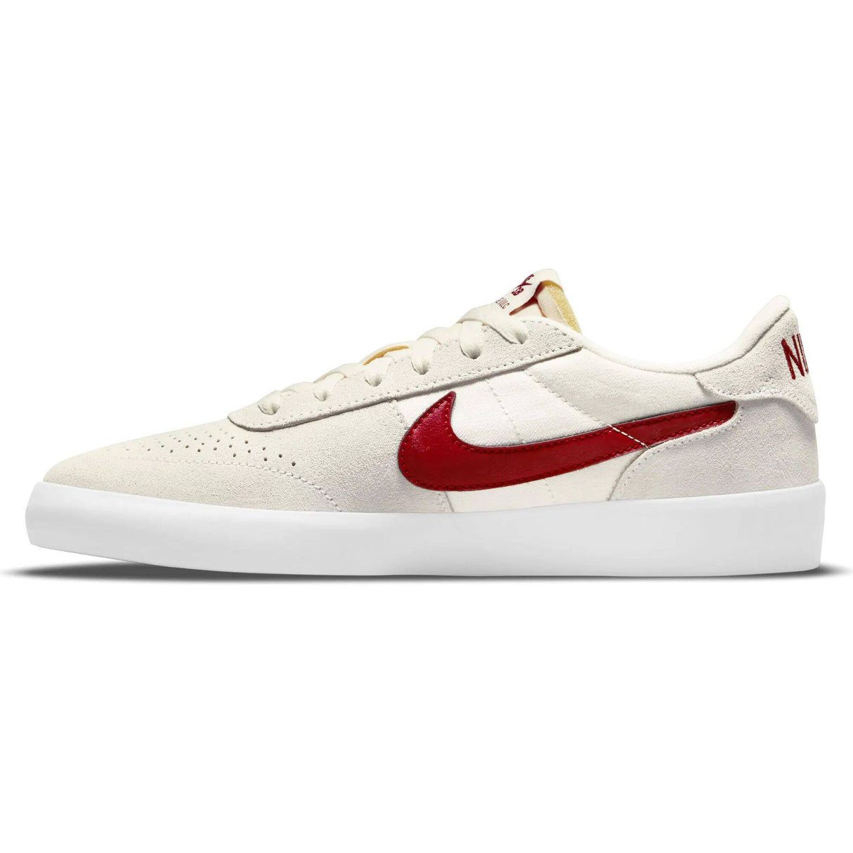 Nike SB Heritage Vulc Skate Shoes - Summit White/Gym Red-Summit White-White