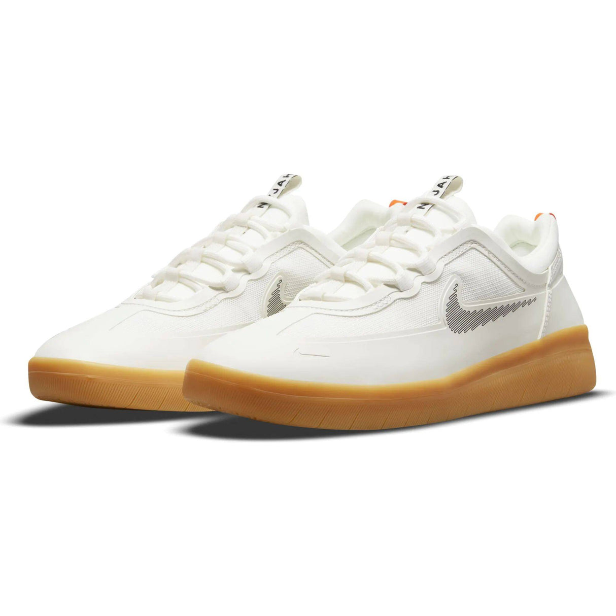 Nike SB Nyjah Free 2 Skate Shoes - Summit White/Black-Bright Crimson