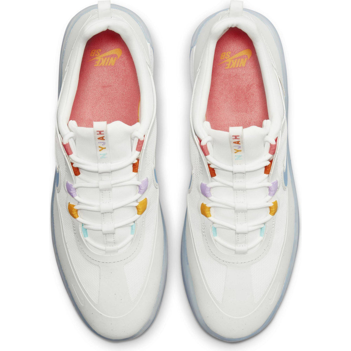 Nike SB Nyjah Free 2 Skate Shoes - Summit White/Coast-Pink Salt-Lilac