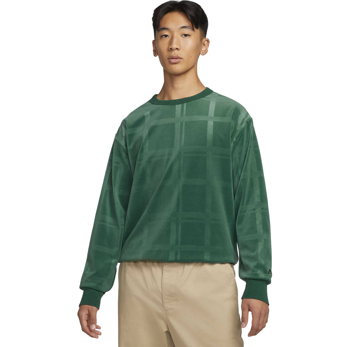 Nike SB Plaid Crew - Noble Green/Noble Green