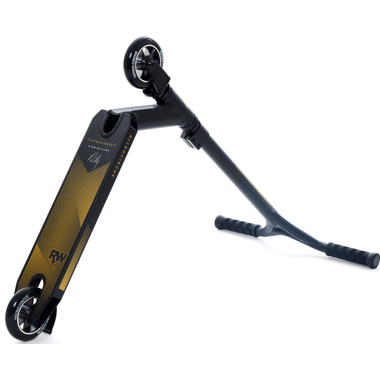 Nitro Circus RW Junior Replica Alloy Core Stunt Scooter - Satin Black/Gloss Black/Satin Black