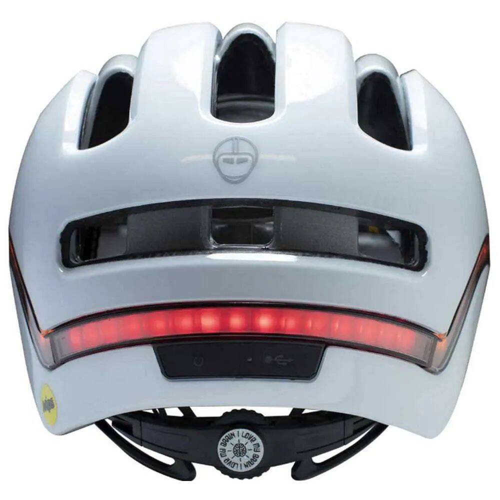 Nutcase Vio MIPS LED Helmet - Blanco Gloss