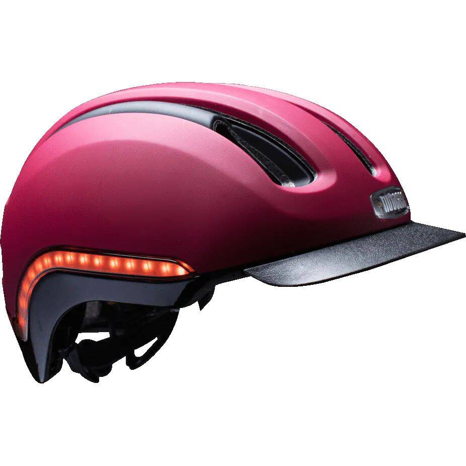 Nutcase Vio MIPS LED Helmet - Cabernet Matte