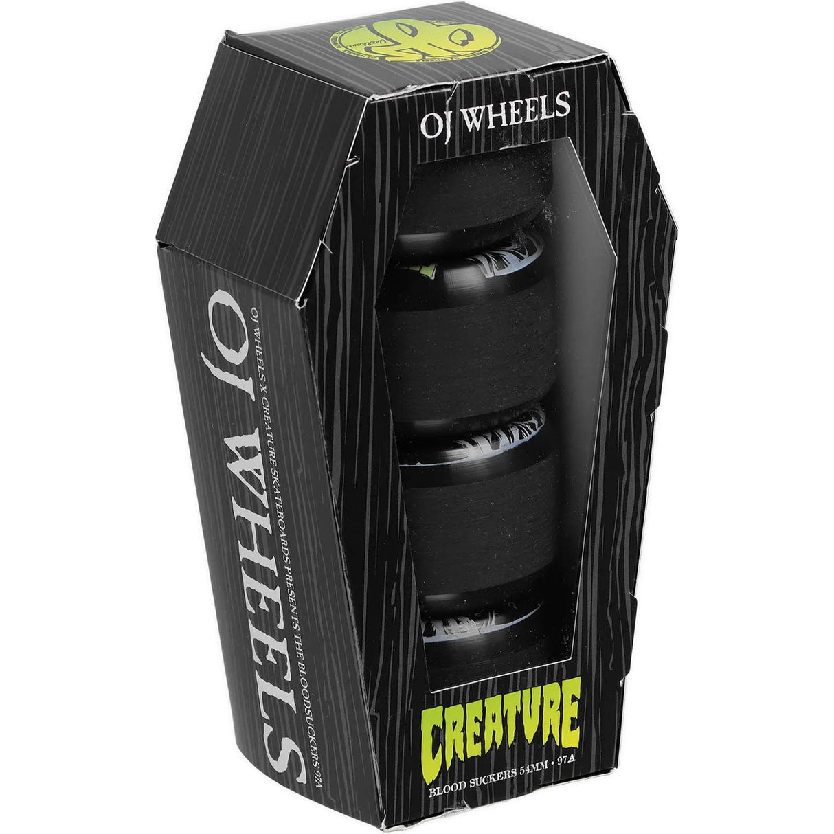 OJ Coffin Box Bloodsuckers Skateboard Wheels - White 54mm