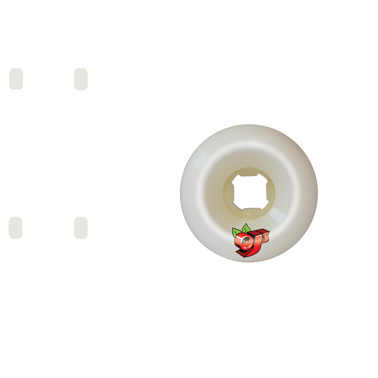 OJ Double Duro Ace Pelka Slappy Skateboard Wheels - White 58mm