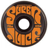 OJ Soft Super Juice Skateboard Wheels - Black 60mm