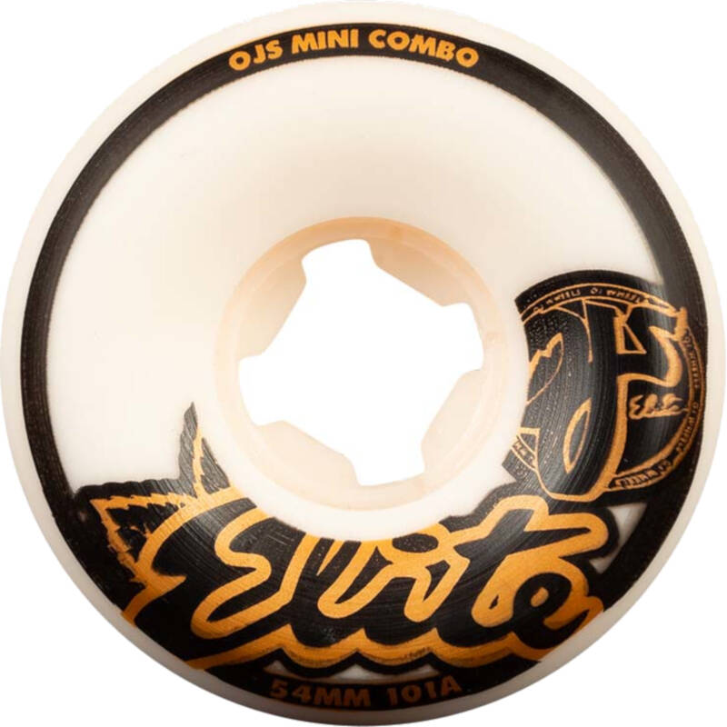 OJ Elite Mini Combo 101a Skateboard Wheels - White 54mm (Pack of 4)