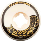 OJ Elite Hardline 99a Skateboard Wheels - White 55mm (Pack of 4)