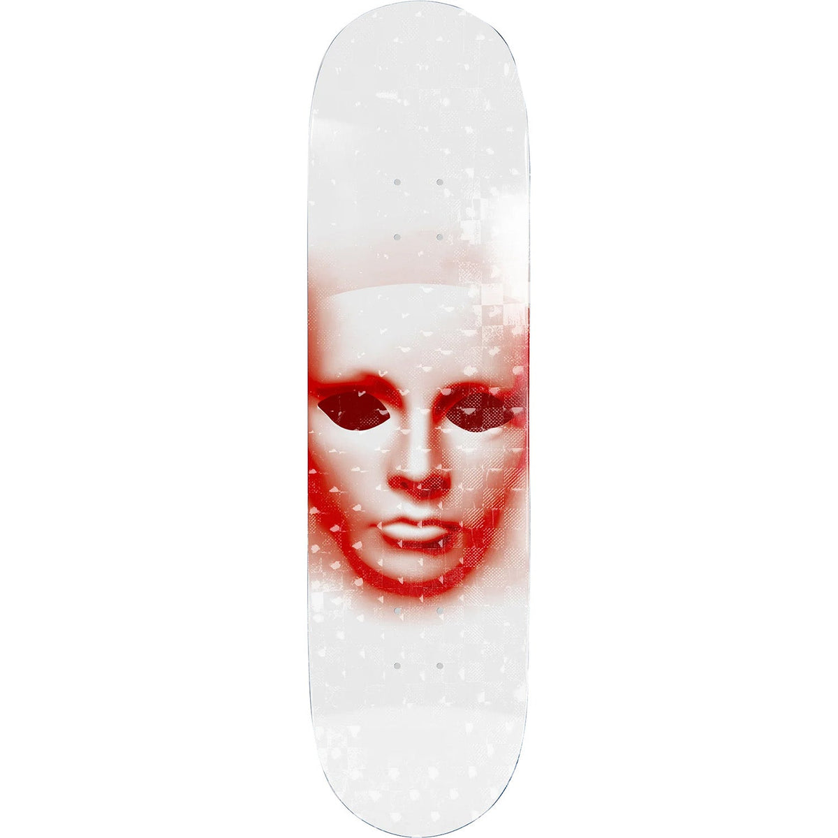 Opera Face Skateboard Deck - Holographic White 8.5"