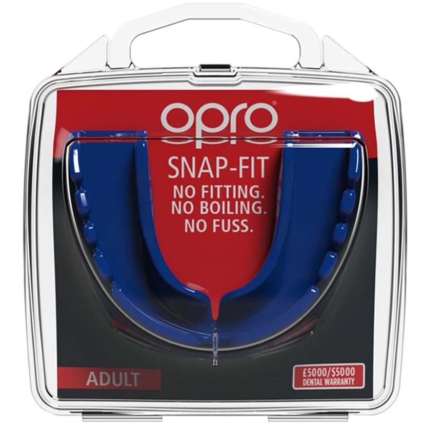 OPRO Snap-Fit Junior Mouth Guards - Electric Blue