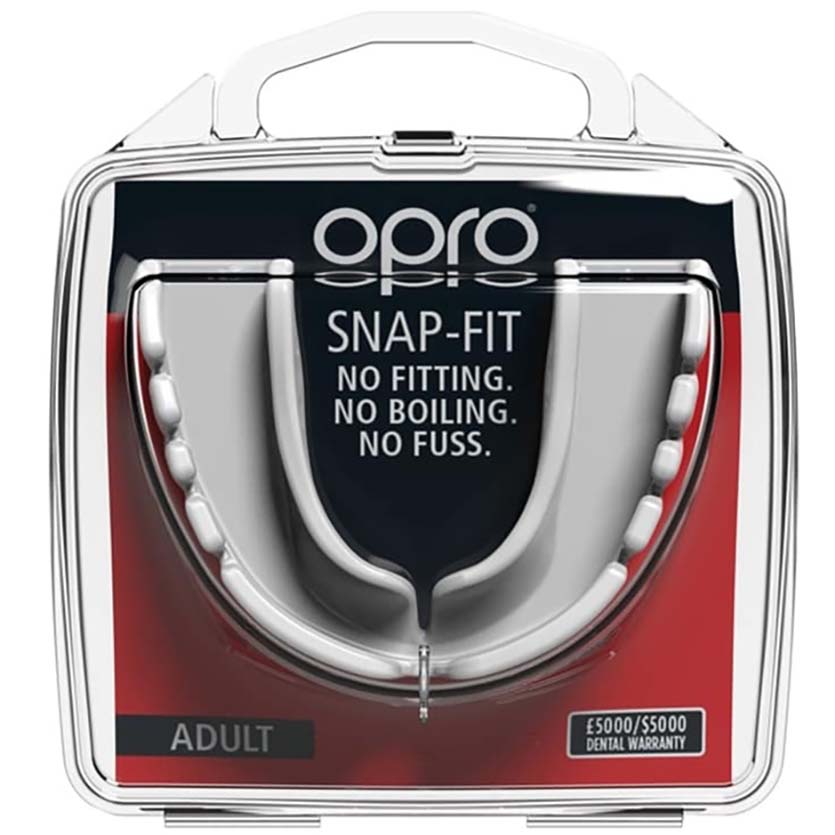 OPRO Snap-Fit Junior Mouth Guards - White