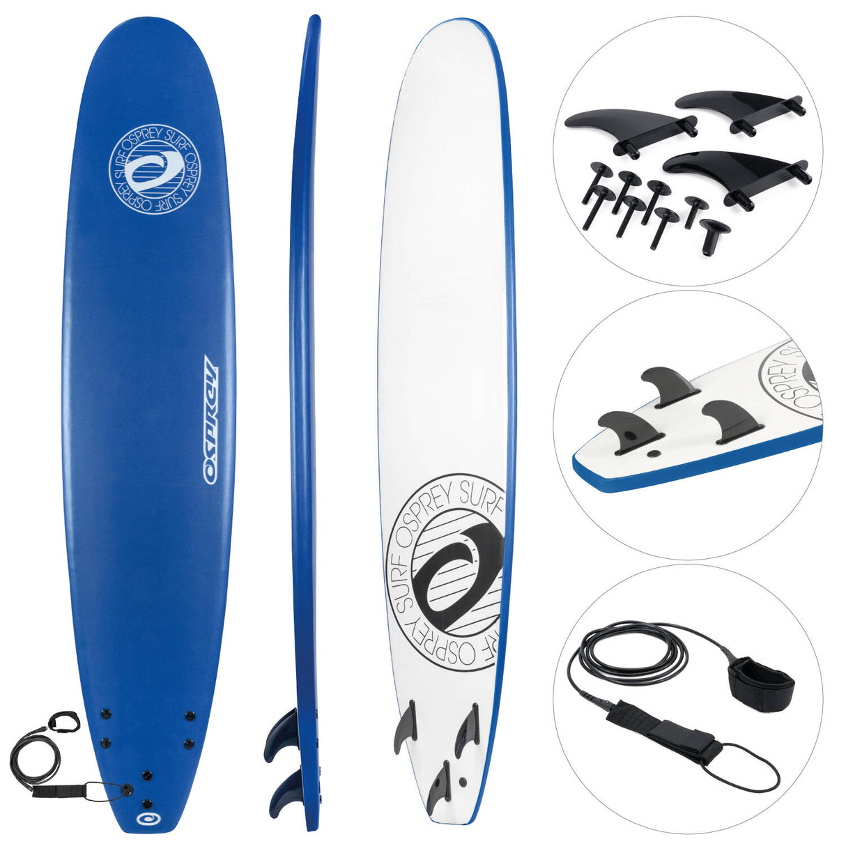 Osprey Foamie Surfboard - Blue 9' 3''