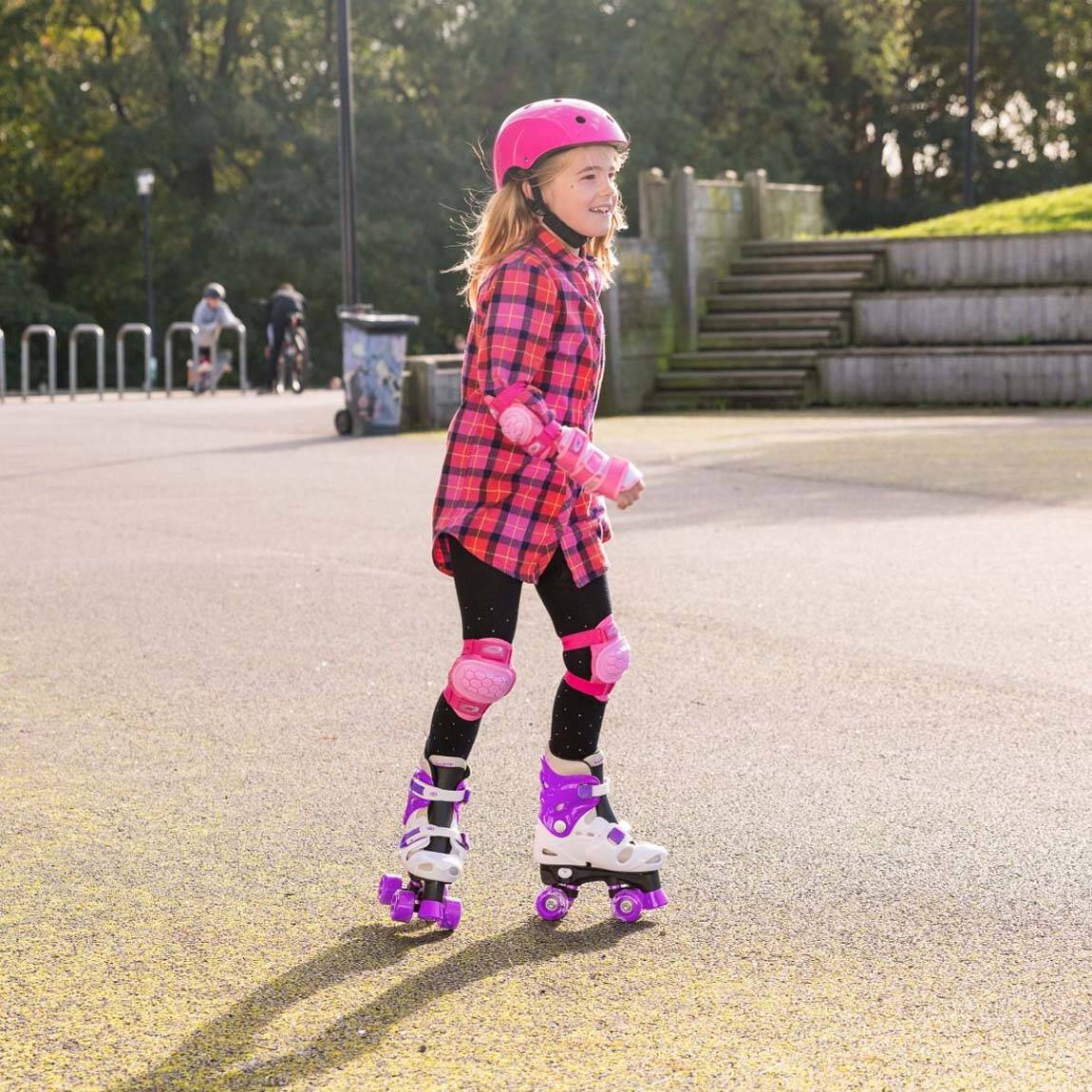 Osprey Quad Adjustable Roller Skates - Purple
