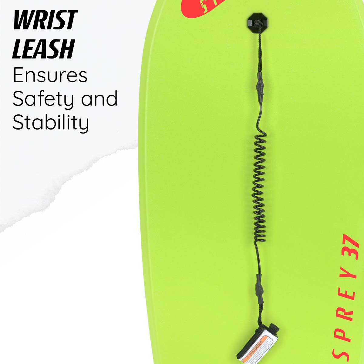 Osprey Stripe Bodyboard - Green 37"
